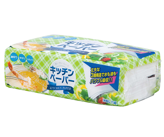 キッチンペーパー　3枚重ね75組タイプ画像