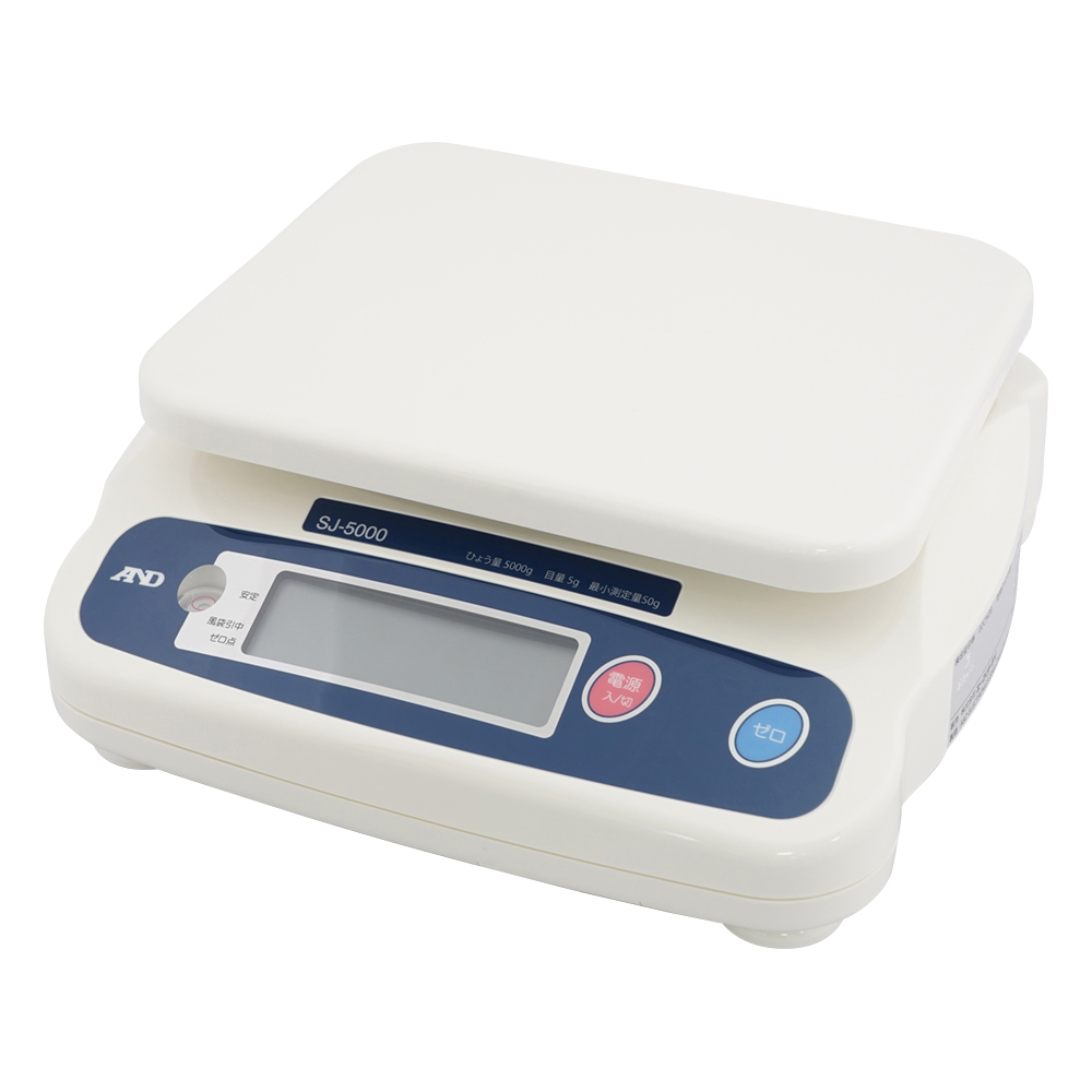検定付きはかり SJシリーズ ひょう量:5000g 最小表示:5g画像