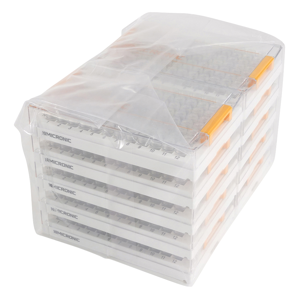 2Dバーコード付クライオチューブ External thread 0.3mL ラック入画像