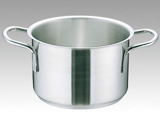 ムラノ 18-8 半寸胴鍋蓋無 16㎝画像