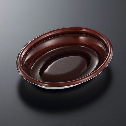 中央化学 惣菜容器 TP ボレノ M20-16 赤茶 本体画像