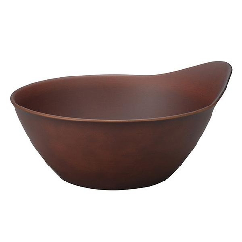 ボウル 18cm SEE 洋食器 取っ手付 合成漆器 ダークブラウン画像
