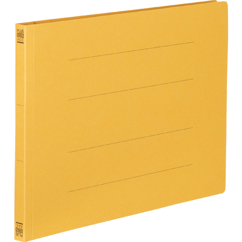 ﾌﾗｯﾄﾌｧｲﾙ 樹脂とじ具 A4ﾖｺ 150枚収容 背幅18mm ｲｴﾛｰ 1ｾｯﾄ(10冊)画像