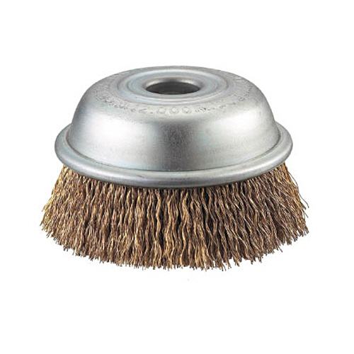 ｴｱｰ工具用ｶｯﾌﾟﾌﾞﾗｼ(真鍮ﾒｯｷ) 75mm 1個画像