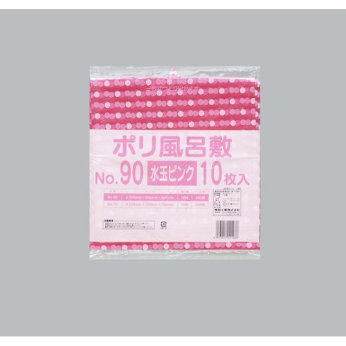 ポリ風呂敷 No.90 水玉ピンク 福助工業画像