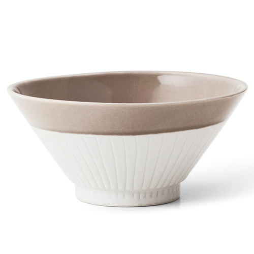 飯碗 13cm Craft Line クラフトライン 磁器 グレージュ画像