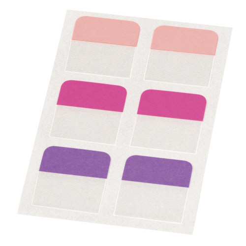 ふせん<ﾘﾍﾟﾀ> 貼ってはがせる紙付ｲﾝﾃﾞｯｸｽ 25mm幅 28x25mm 3色 1ﾊﾟｯｸ画像