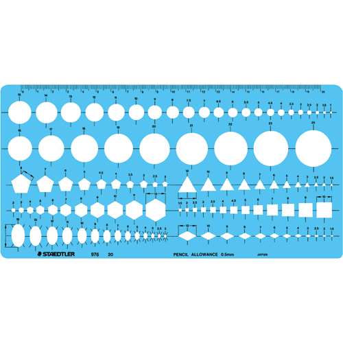 ﾃﾝﾌﾟﾚｰﾄ 組合せ定規 ｴｯｼﾞ付 1枚画像