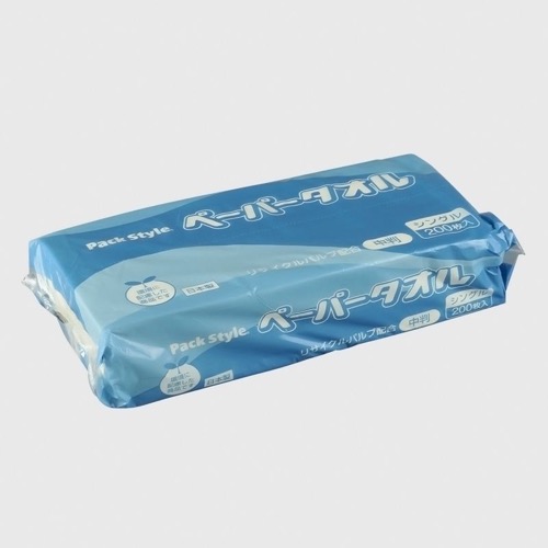 パックスタイル 衛生・清掃用品 ペーパータオルリサイクル紙 中判 改画像