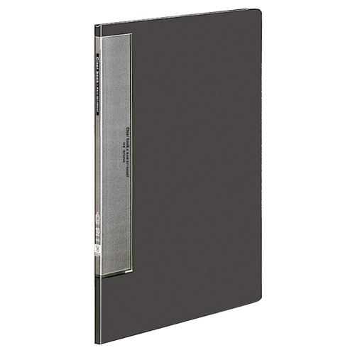 ｸﾘﾔｰﾌﾞｯｸ(ｳｪｰﾌﾞｶｯﾄﾎﾟｹｯﾄ固定式)A4ﾀﾃ10ﾎﾟｹｯﾄ 背幅10mmﾀﾞｰｸｸﾞﾚｰ 1ｾｯﾄ(10冊)画像