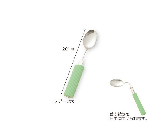 オールステンレスハンドル・シリコンスポンジ付き スプーン大画像