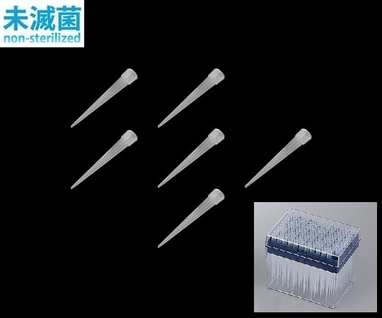 アイビスチップ（ボックスパック）　1～250μL　96本／箱×10箱　ナチュラル画像