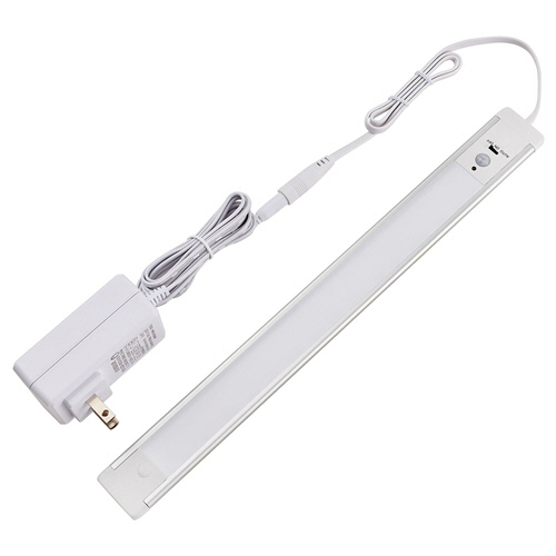 ｽﾘﾑ&ﾌﾗｯﾄLEDﾗｲﾄ(LED多目的灯) 明暗人感ｾﾝｻｰ 本体ｻｲｽﾞ約32cm 昼光色 1台画像