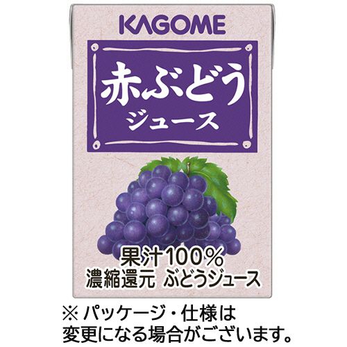 赤ぶどうｼﾞｭｰｽ 業務用 100mL 紙ﾊﾟｯｸ 1ｾｯﾄ(72本:36本×2ｹｰｽ)画像