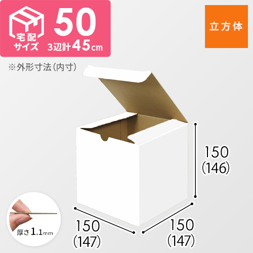 珍しい立方体のダンボール箱
