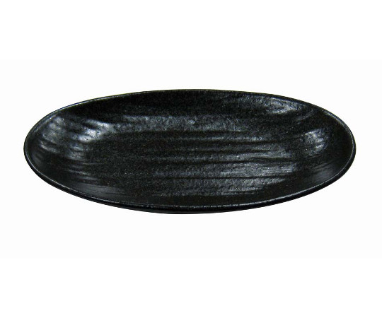 天目砂鉄 楕円皿 7.5寸（238×138）画像