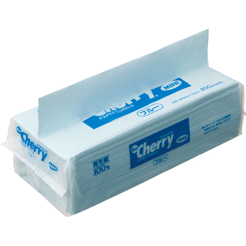 ﾍﾟｰﾊﾟｰﾀｵﾙ ﾆｭｰﾁｪﾘｰ ﾌﾞﾙｰ ﾐﾆ ｴｺﾉﾐｰ 200枚 1ﾊﾟｯｸ画像