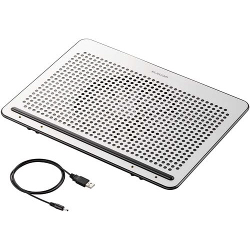 ノートＰＣ用クーラー　角度調節タイプ　シルバー画像