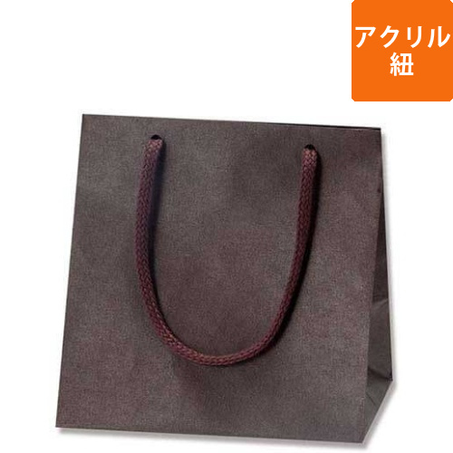 手提げ紙袋（ブラウン・アクリル紐・幅160×マチ110×高さ160mm）画像