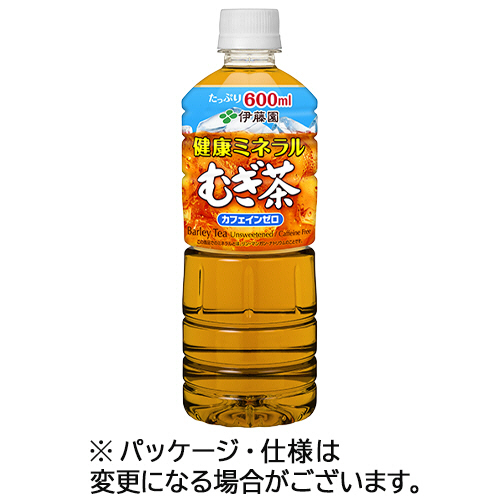 健康ﾐﾈﾗﾙむぎ茶 600ml ﾍﾟｯﾄﾎﾞﾄﾙ 1ｾｯﾄ(48本:24本×2ｹｰｽ)画像