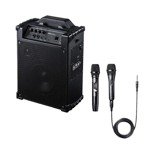 ワイヤレスマイク付き拡声器スピーカー