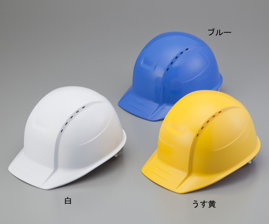 通気孔付きヘルメット　ブルー画像