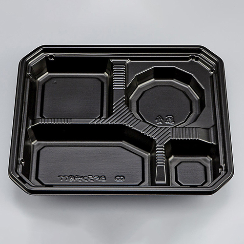 シーピー化成 弁当容器 BFランチ内77 本体 黒 50枚画像