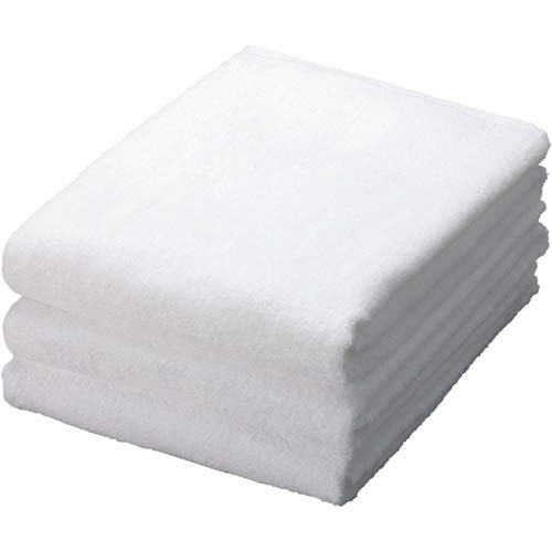 トリプルパワー　バスタオル　ホワイト　３枚画像