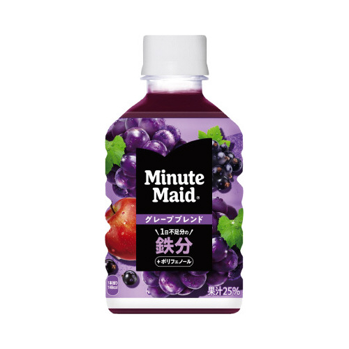 ミニッツメイド　グレープブレンド鉄分　２４本画像