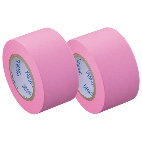 ﾒﾓｯｸ ﾛｰﾙﾃｰﾌﾟ(強粘着)蛍光紙 詰替用25mm幅 ﾛｰｽﾞ 1ﾊﾟｯｸ(2巻)画像