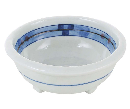 和食器コレクション　キューヴ　三ッ足鉢　4寸画像