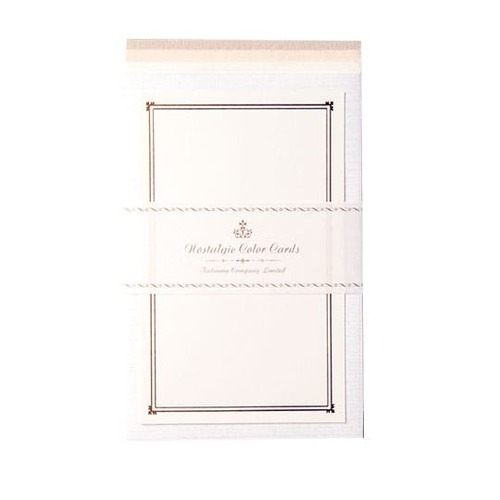 ミニカード ノスタルジックカラーオフホワイト（カード、封筒各4枚入）画像