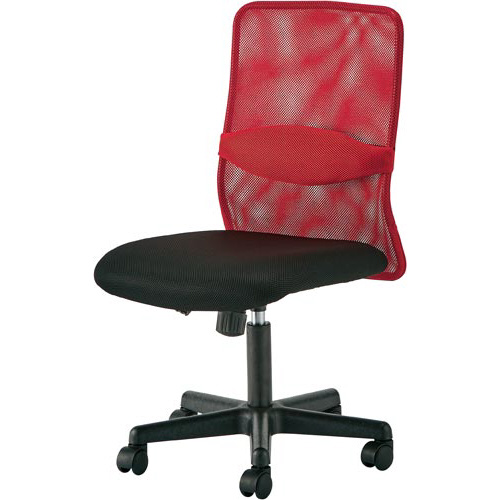 ランバーメッシュチェア　レッド画像