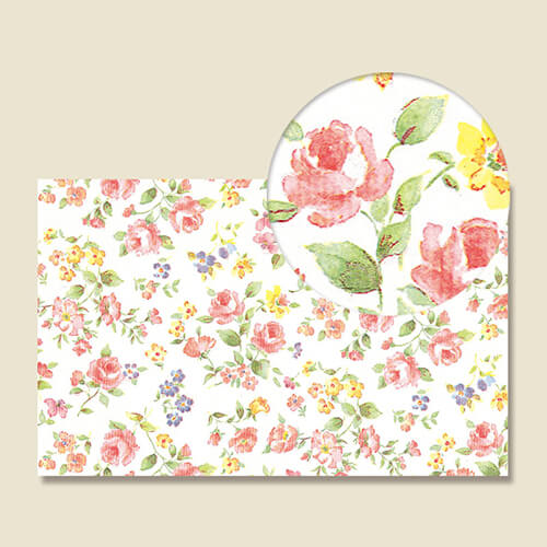 ギフトボックスのラッピングに！花柄の包装紙