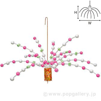 カラフル餅花センター画像