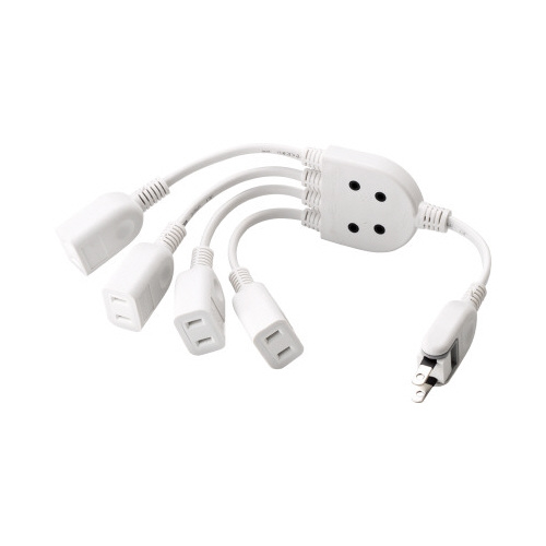 ＯＡタップ　ＡＣアダプタを４個つなげるケーブル画像