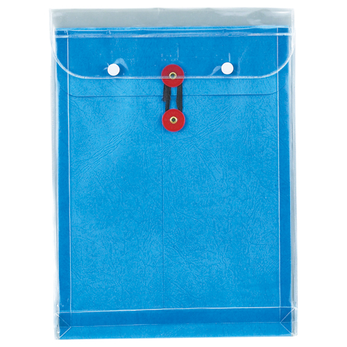 ﾏﾁﾋﾓ付ﾋﾞﾆｰﾙ保存袋 ﾚｻﾞｯｸ 角2 184g/m2 青 1枚画像