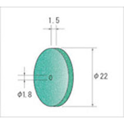 ﾎｲｰﾙｺﾞﾑ砥石ｸﾞﾘｰﾝ 1ﾊﾟｯｸ(10枚)画像