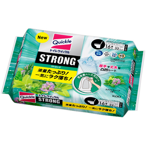 ﾄｲﾚｸｲｯｸﾙ STRONG ｴｸｽﾄﾗﾊｰﾌﾞの香り つめかえ用 1ﾊﾟｯｸ(16枚:8枚×2個)画像