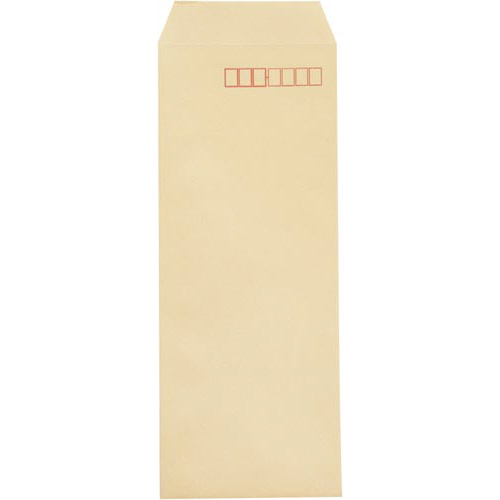 クラフト封筒　長４０　７０ｇ　スミ貼　１０００枚画像