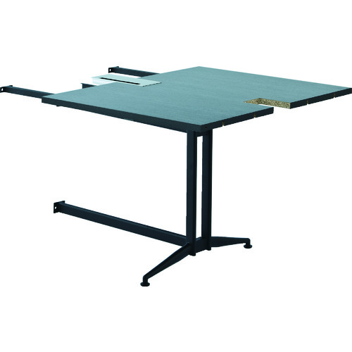 ＴＲＵＳＣＯ　Ｔ字脚大会議テーブル　増連　Ｗ８００×Ｄ１０００×Ｈ７２０　ダーク画像