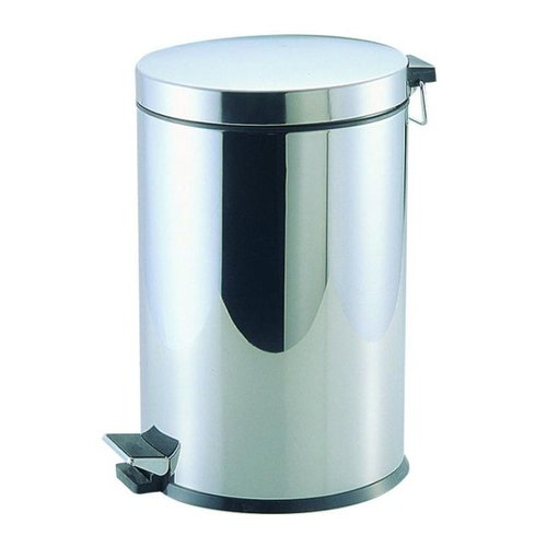 店舗備品 カリス2 ステンレス製ペダルペール5L パール金属画像
