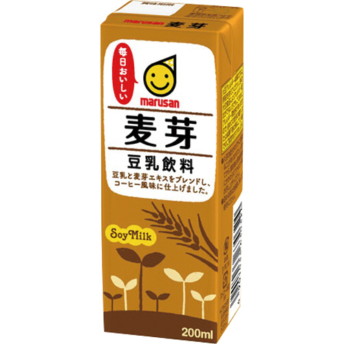 豆乳飲料 麦芽 200ml 紙ﾊﾟｯｸ 1ｹｰｽ(24本)画像