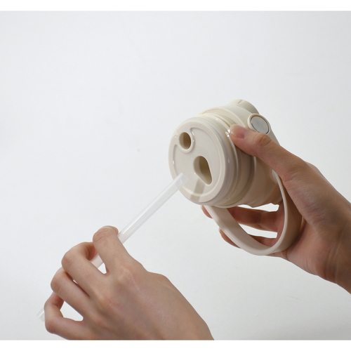 水筒　400ml　2WAYキッズボトル400　保冷　ユニコーン カラフルなユニコーンデザインのボトルが正面から見える状態。