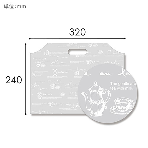 HEIKO 手抜き (小判抜き)ポリ袋 バイオハンディバッグ Y3S ティータイム 100枚画像