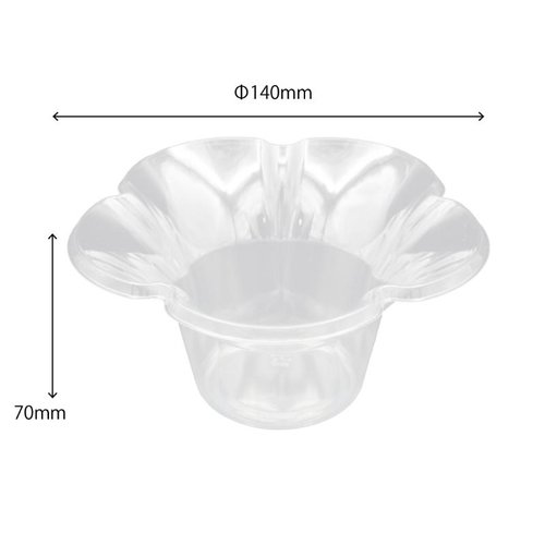 かき氷カップ ミニフルールカップ 透明 サンナップ [ケース販売]