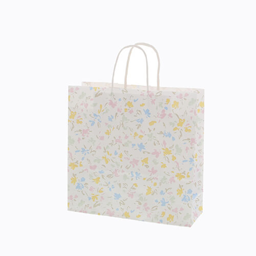 手提げ紙袋（ペールフラワー・丸紐・幅320×マチ115×高さ310mm）画像