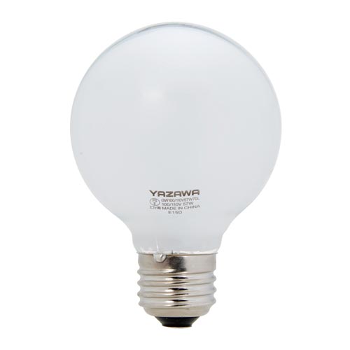 ボール電球６０Ｗ相当ホワイト長寿命　φ７０　Ｅ２６画像