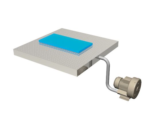 電動送風機 マルチシリーズ（0.4kW） 下部にキャスターが付いた、正面から見たコンパクトなデザインの電動機器。