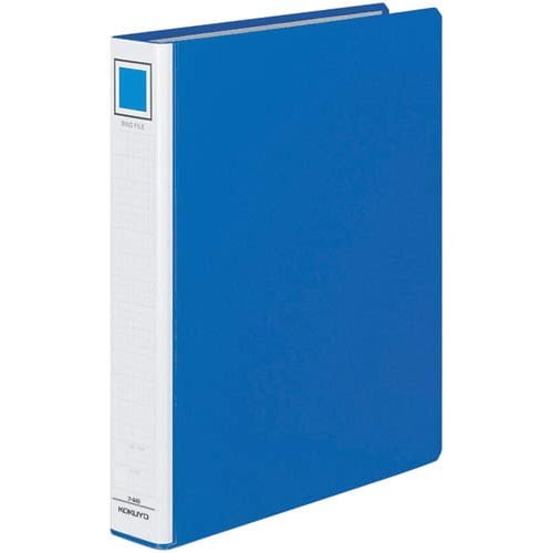 リングファイル貼り表紙　青Ａ４縦背幅５６ｍｍ４冊画像
